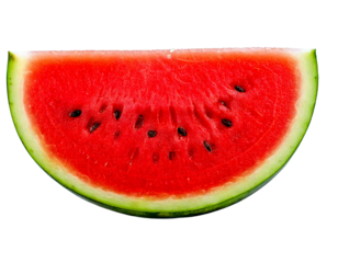 Juicy Watermelon Slice: Summer Fruit Background png generated ai
