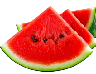 Juicy Watermelon Slice: Summer Fruit Background png generated ai