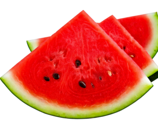 Juicy Watermelon Slice: Summer Fruit Background png generated ai