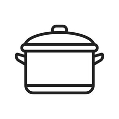 Sauce Pan icon vector image. Suitable for mobile apps, web apps and print media.