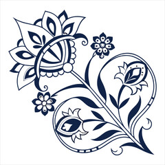 Mandala Silhouette with Intricate Symmetrical Geometric Pattern