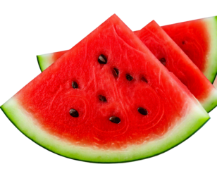 Juicy Watermelon Slice: Summer Fruit Background png generated ai