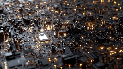 Digital security embedded in a circuit board