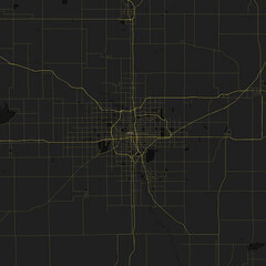 Wichita, Kansas, United States, City Street Map