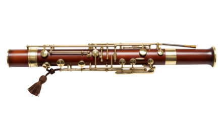 Isolated Bassoon Musical Instrument Representing Classical Music