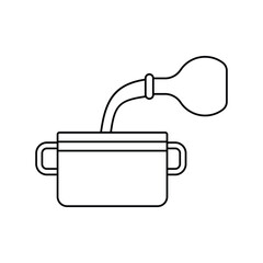 oil lineal icon with white background vector stock illustration