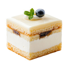 Korean Minimalist Cake, cut out, isolated on transparent background