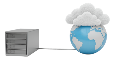 Isolated Server Connection to Cloud Globe for Global Data
