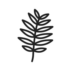 Leaves icon vector image. Suitable for mobile apps, web apps and print media.