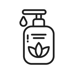 Lotion Bottle icon vector image. Suitable for mobile apps, web apps and print media.