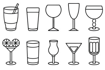 Sazerac Line Art Illustration Creative Design for Modern Artwork  