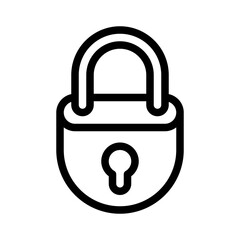 lock line icon