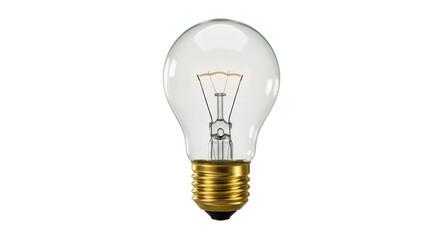 Isolated Classic Incandescent Light Bulb Illuminating Invention Idea