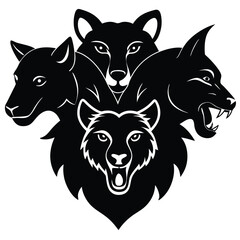 wolf head silhouette