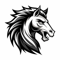 Obraz premium horse head vector illustration
