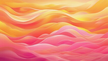Obraz premium Cheerful and bright gradient background with a blend of orange, yellow, and pink. Ideal for summer or travel themes.