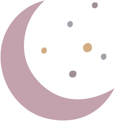 Fototapeta premium Moon Shape Element