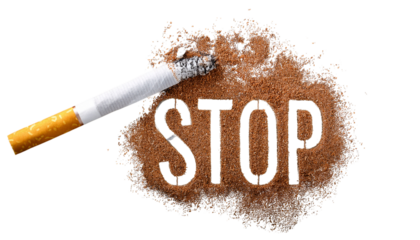 May 31: World No Tobacco Day Concept, word STOP written with a cigarette isolated on transparent background