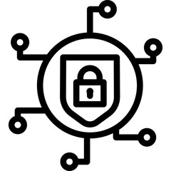 Cyber Security Line Icon