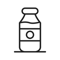 Milk Bottle icon vector image. Suitable for mobile apps, web apps and print media.