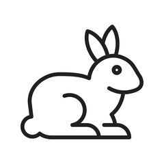 Pet Rabbit icon vector image. Suitable for mobile apps, web apps and print media.