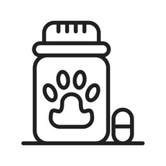 Veterinary Medicine icon vector image. Suitable for mobile apps, web apps and print media.