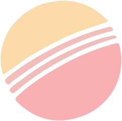 Striped Circle Doodle lcon  