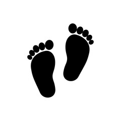 Footprint icon isolate on transparent background.	

