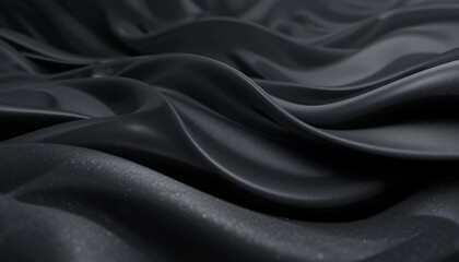Fototapeta premium Black Dark Abstract Waves Background