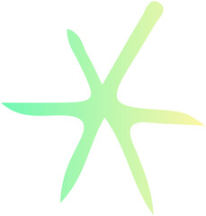 Star gradient doodle icon 