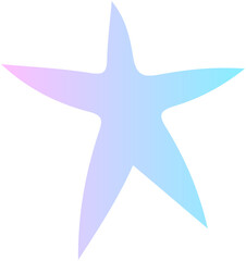 Star gradient doodle icon 