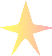 Star gradient doodle icon