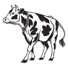 Fototapeta premium cow vector illustration