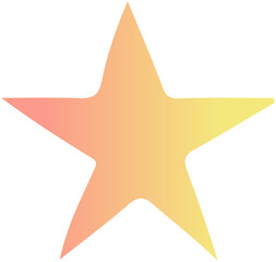 Obraz premium Star gradient doodle icon