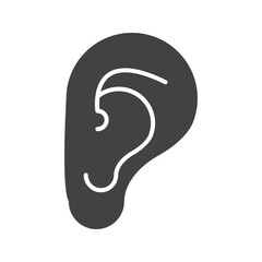 Ear icon vector image. Suitable for mobile apps, web apps and print media.