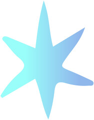 Star gradient doodle icon 
