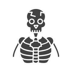 Human Skeleton icon vector image. Suitable for mobile apps, web apps and print media.