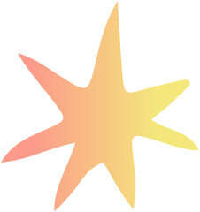 Shiny gradient doodle icon