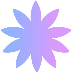 Shiny gradient doodle icon