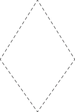 dimond tracing shape outline