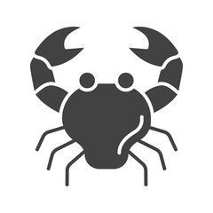Crab icon vector image. Suitable for mobile apps, web apps and print media.