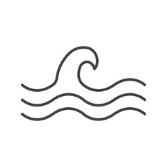 Waves I icon vector image. Suitable for mobile apps, web apps and print media.