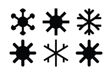 Vector Set of Snowflakes Illustration for Winter Design