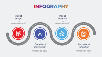 Roadmap Timeline infographic design 