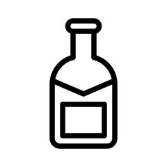 glass bottle line icon