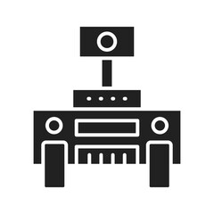 Robot II icon vector image. Suitable for mobile apps, web apps and print media.