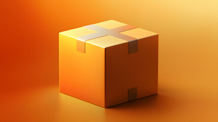 Obraz premium Commercial-grade packaging box modern studio high-quality product vibrant background focused view realistic concept