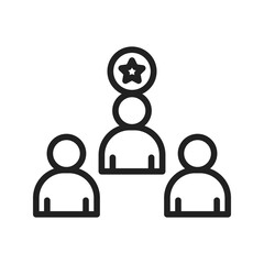 Favorite Candidate icon vector image. Suitable for mobile apps, web apps and print media.