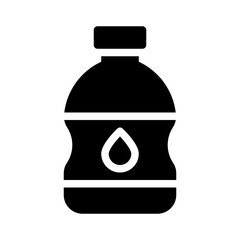 plastic bottle glyph icon