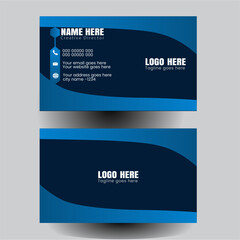 Elegant Business Cards for Consultancy Professionals. Layout in square size. Horizontal clean template vector design